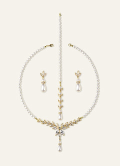 front Pärlsmyckeset för brud – Halsband, Bakgrund och Örhängen