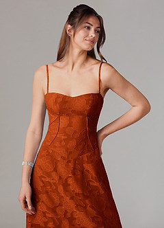 Azazie Valentine Suknie dla druhen Linia A Dekolt w kształcie serca Kwiatowe wypalenie Do ziemi Sukienka image6