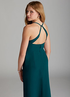 Azazie Becca Junior Champagne Mermaid Chiffon Dress image2