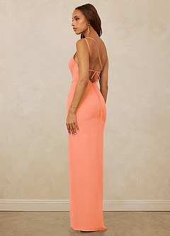 Christian Siriano Bridal for Azazie 1003 Bridesmaid Dresses Sunset Sheath One Shoulder Chiffon Dress image7