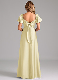 Azazie Fatima 신부 들러리 드레스 A라인 스윗하트 네크라인 스트레치 새틴 바닥 길이 드레스 image6