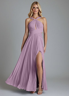 Azazie Hosanna Brautjungfernkleider A-Linie Plissee Chiffon Kleid Blauregen image6