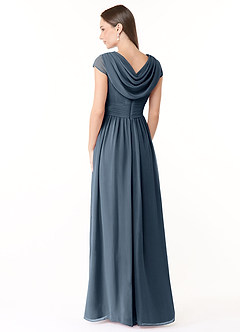 Azazie Organa Bridesmaid Dresses Neptune A-Line Pleated Chiffon Dress image4