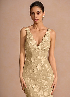 Cireth Maxi Klänning Champagne image5