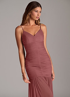 Azazie Aimie Abiti da Damigella Abito Sirena in Maglia Ametista image7