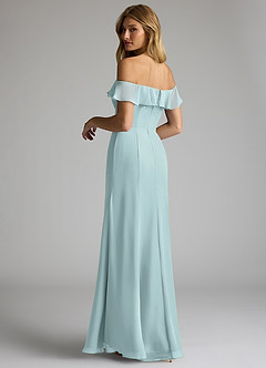 Azazie Sophie Bridesmaid Dresses Mist A-Line Off the Shoulder Chiffon Convertible Dress image5