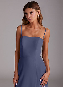 Azazie Wren Bridesmaid Dresses Stormy A-Line Side Slit Chiffon Convertible Dress image6