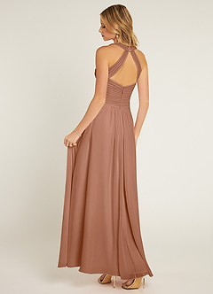 Azazie Claudia Bridesmaid Dresses Bronzer A-Line Sweetheart Neckline Chiffon Dress image4