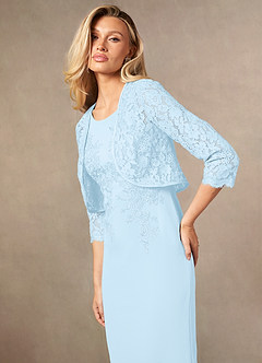 front Azazie Ainsling Lace Wrap