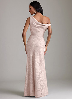 Azazie Emerson Brudtärnklänningar Klä av Sjöjungfru i Blommig Utbrändhet Av axeln Rodnande Rosa image6