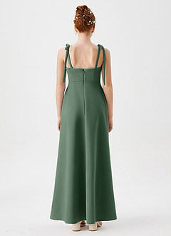 Azazie Rosey Junior Eucalyptus A-Line Sweetheart Neckline Stretch Crepe Dress image2