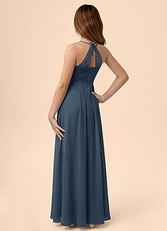 Azazie Ginny Junior Klä av A-Line i Chiffong Plisserad image2