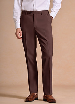 front James Espresso Structured Stretch Dress Pants