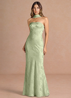 Ghislaine Light Green Maxi Dress image4