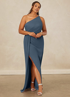 Christian Siriano Bridal for Azazie 1003 Bridesmaid Dresses Neptune Sheath One Shoulder Chiffon Dress image8