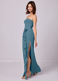 Barbie ♥ Azazie Bridesmaid Dresses Bermuda Sheath Strapless Chiffon Convertible Dress image3