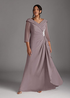 Azazie Jaycee Mother of the Bride Dresses Dusk A-Line Chiffon Dress image9