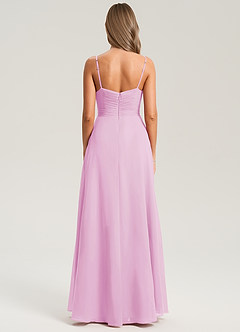 Azazie Terese Suknie dla druhen Linia A Pofałdowany Szyfon Do ziemi Sukienka image2