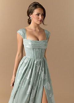 Maxi jurk Rio Bevroren Salie image6