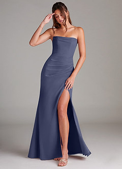 Azazie Leonis Bridesmaid Dresses Stormy Sheath Strapless Chiffon Convertible Dress image1