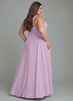 Azazie Shaude Bridesmaid Dresses Wisteria A-Line Pleated Chiffon Dress image7