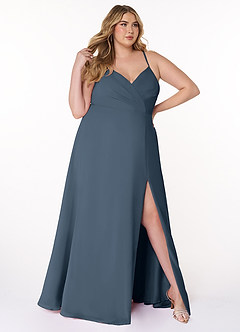 Azazie Everleigh Bridesmaid Dresses Neptune A-Line Sweetheart Pleated Chiffon Dress image10
