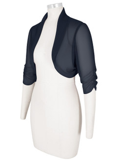 front Azazie Hannah Chiffon Wrap