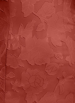 Azazie Flossie 신부의 어머니 드레스 A라인 주름진 쉬폰 플로어 길이 드레스 image8