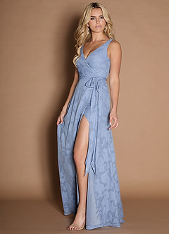 Audren Azul Pálido Vestido largo image4