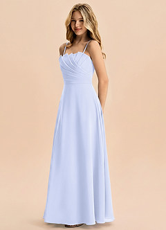 Azazie Rory Junior Lavender A-Line Pleated Chiffon Dress image3
