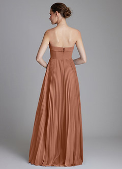 Azazie Mariana Bridesmaid Dresses Bronzer A-Line Strapless Chiffon Dress image7