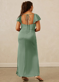 Christian Siriano Bridal for Azazie 1005 Bridesmaid Dresses Matcha Sheath Sweetheart Neckline Stretch Satin Dress image15