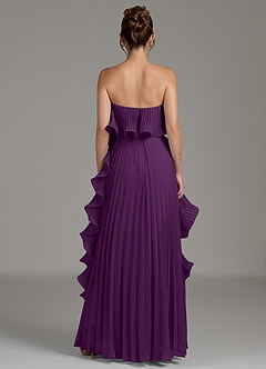 Azazie Alexia Bridesmaid Dresses Grape A-Line Ruched Chiffon Dress image7