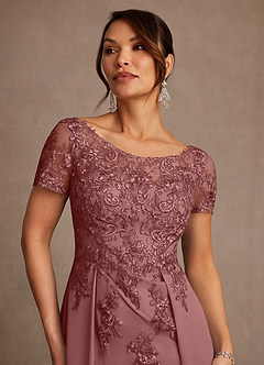Azazie Alva Abiti per la Madre della Sposa Abito A-Line in Pizzo Rosa Del Deserto image6