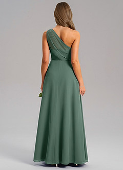 Azazie Phaedra Brautjungfernkleider A-Linie One-Shoulder Chiffon Kleid Seemoos image2
