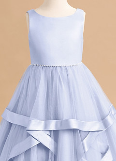 Azazie Posy Flower Girl Dresses Lavender A-Line Beaded Tulle Dress image5
