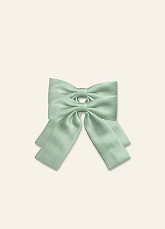 front Girls Matte Stain Bow Hair Clip Set(Pack of 2)