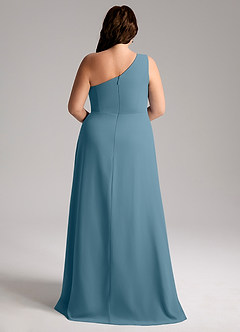 Azazie Brooke Bridesmaid Dresses Bermuda A-Line One Shoulder Chiffon Dress image9