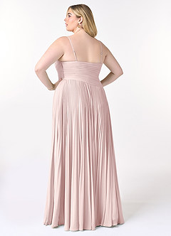 Azazie Vini Abiti da Damigella Abito A-Line in Chiffon con Scollo a V a Pieghe Rosa Rossore image8