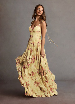 Robe Maxi Jaune Clair Harmony image5
