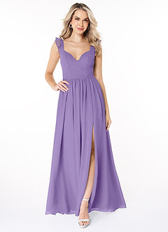 Azazie Stassie Bridesmaid Dresses Tahiti A-Line Sweetheart Ruched Chiffon Dress image3