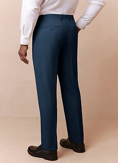 front Owen Azul Marino Oscuro Pantalones de vestir ligeros y a medida