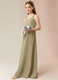 Azazie Denice Junior Cedar Rose A-Line Chiffon Dress image5
