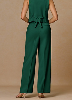 front Rowan Emerald Refined Weave Performance pants