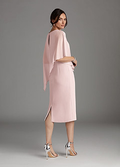 Azazie Sparrow Mother of the Bride Dresses Blushing Pink Sheath Sequins Chiffon Dress image3