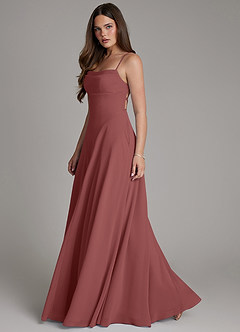 Azazie Irelia Bridesmaid Dresses Amethyst A-Line Sweetheart Neckline Chiffon Dress image4