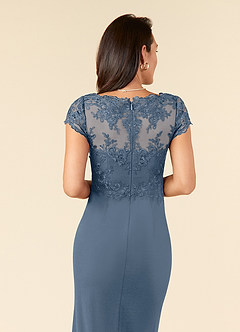 Azazie Carmen Mother of the Bride Dresses Twilight Sheath Lace Dress image6