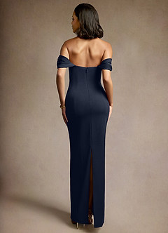 Sofie Navy Off Shoulder Gown image5
