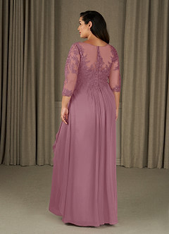 Azazie Calanthe Mother of the Bride Dresses Vintage Mauve A-Line Scoop Chiffon Dress image7