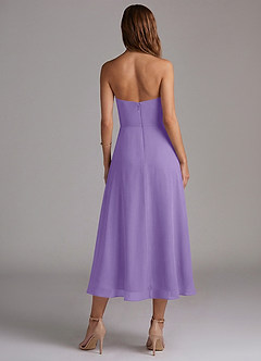 Azazie Wren Bridesmaid Dresses Tahiti A-Line Strapless Chiffon Dress image2